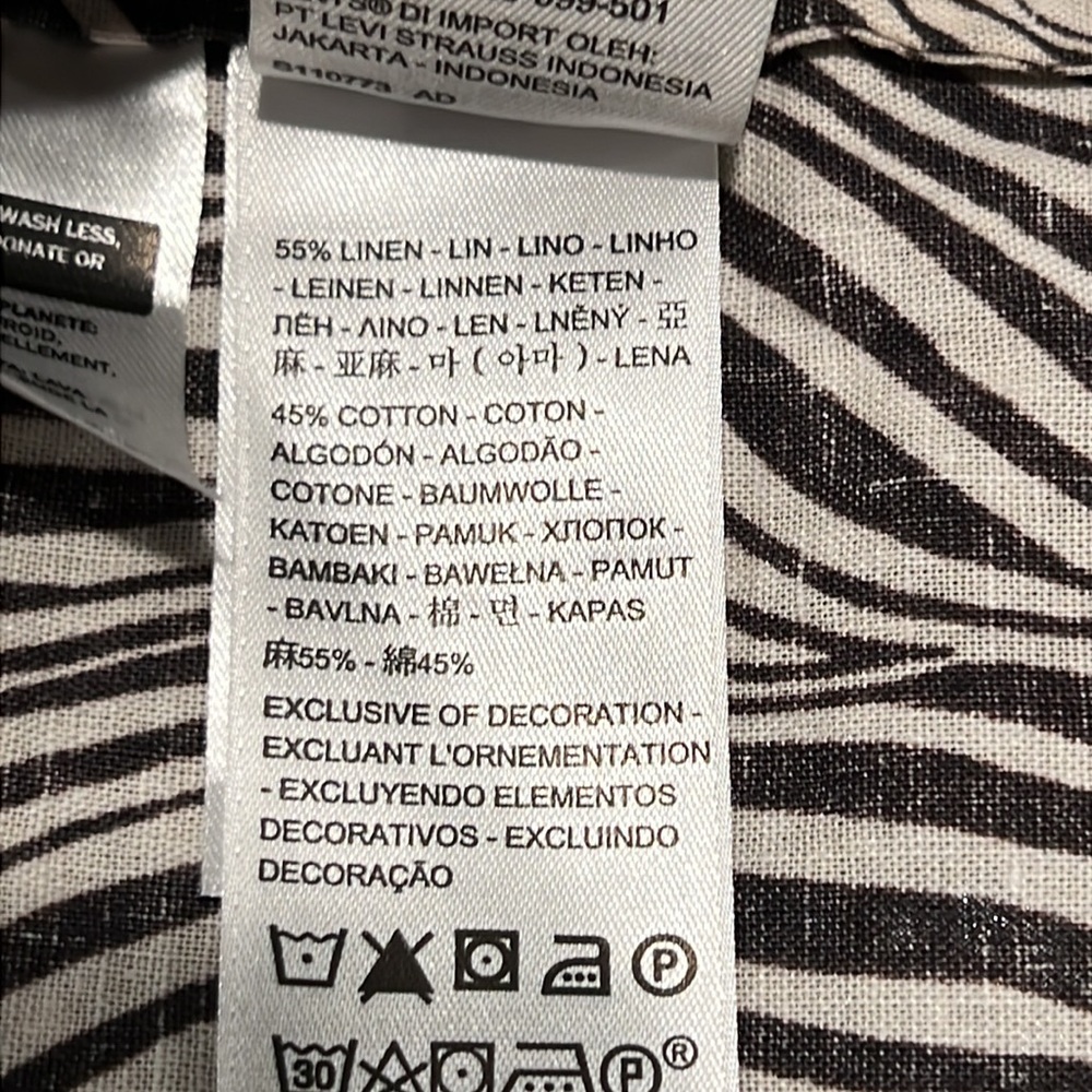 NWOT Levi’s Amalijia Zebra Print Midi Dress - Picture 13 of 16